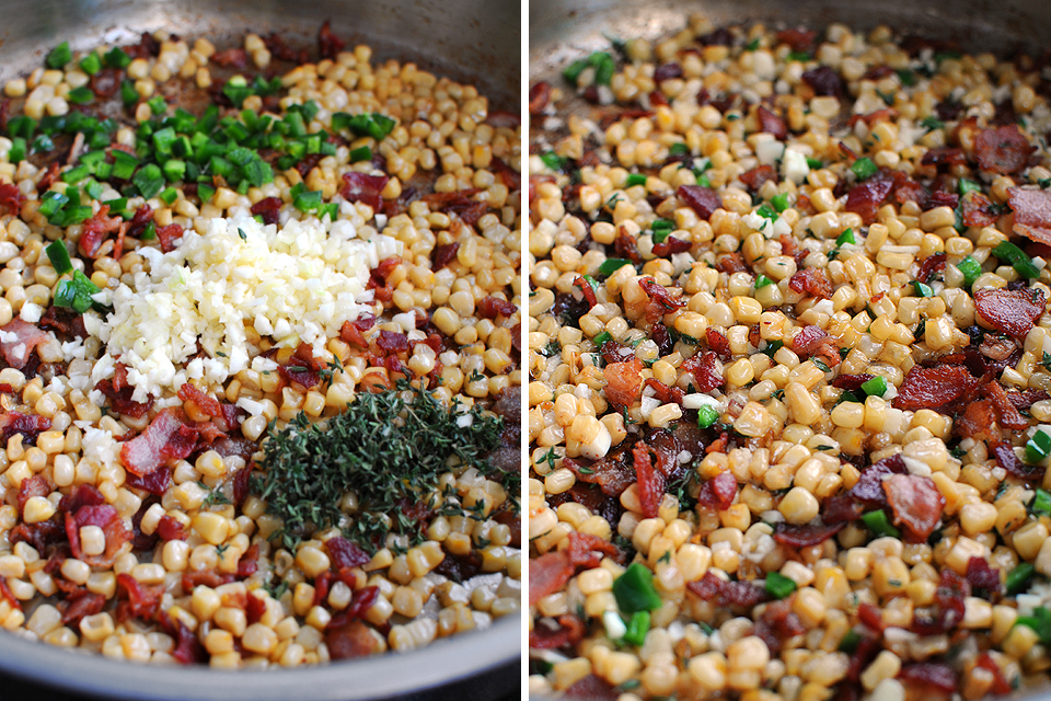 Tasty Kitchen Blog: Corn Chile Pasta Carbonara. Guest post by Amy Johnson of She Wears Many Hats, recipe submitted by TK member Erin of Dinners, Dishes and Desserts.