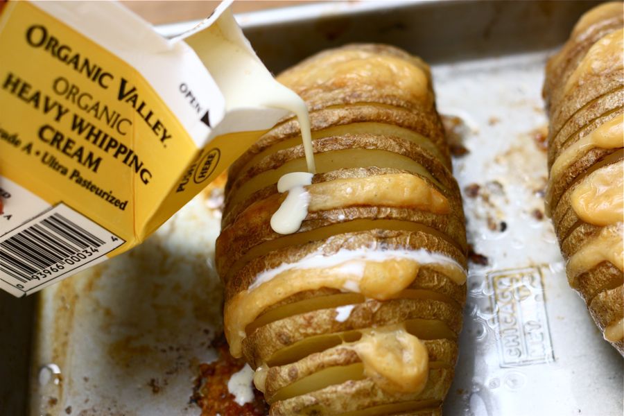 Tasty Kitchen Blog: Scalloped Hasselback Potatoes. Guest post by Adrianna Adarme of A Cozy Kitchen, recipe submitted by TK member Shelbi Keith of Look Who's Cookin' Now.