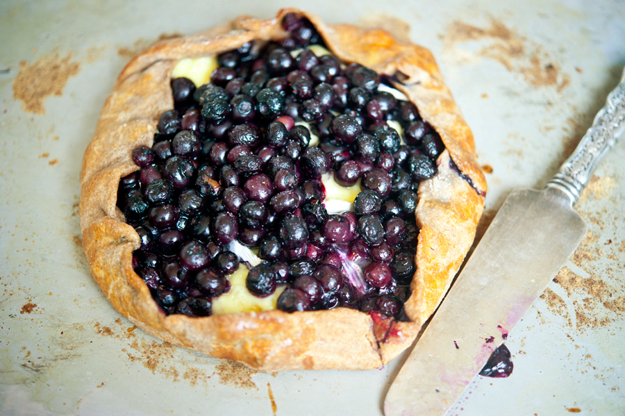 Tasty Kitchen Blog Blueberry Brie Galette. Guest post by Georgia Pellegrini, recipe submitted by TK member Natalie of Perry's Plate.