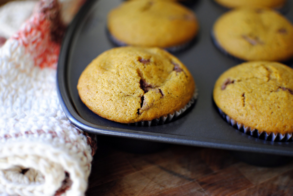 Tasty Kitchen Blog: Nutella Cheesecake Pumpkin Muffins. Guest post by Laurie McNamara of Simply Scratch, recipe submitted by TK member Amy of My Name is Snickerdoodle.