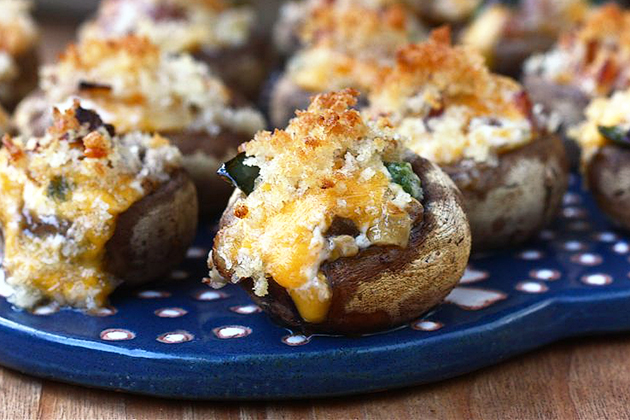 Tasty Kitchen Blog: Stuffed Mushrooms. Guest post by Adrianna Adarme of A Cozy Kitchen, recipe submitted by TK member Kelly of Evil Shenanigans.