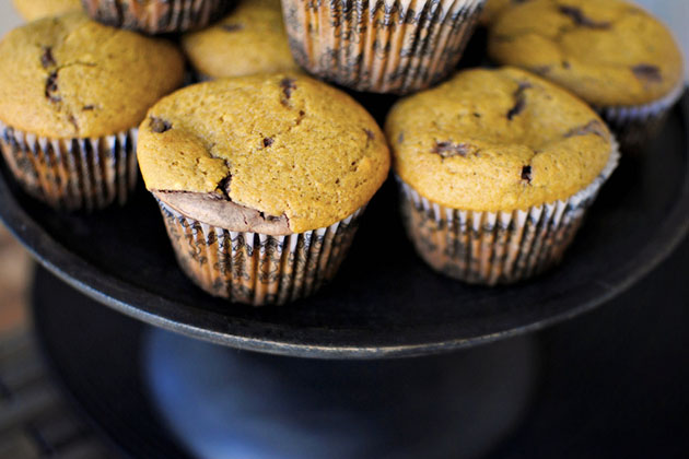 Tasty Kitchen Blog: Nutella Cheesecake Pumpkin Muffins. Guest post by Laurie McNamara of Simply Scratch, recipe submitted by TK member Amy of My Name is Snickerdoodle.