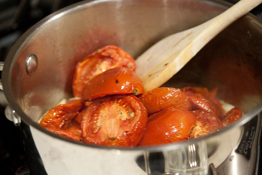 Tasty Kitchen Blog: Fiery Roasted Garlic and Tomato Soup. Guest post by Gaby Dalkin of What's Gaby Cooking, recipe submitted by TK member Ingrid Beer of The Cozy Apron.