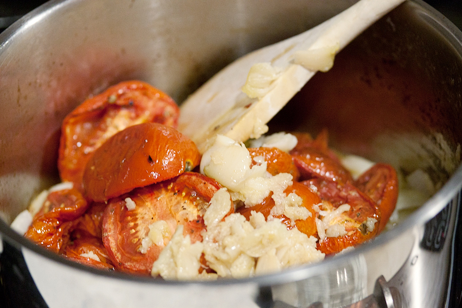 Tasty Kitchen Blog: Fiery Roasted Garlic and Tomato Soup. Guest post by Gaby Dalkin of What's Gaby Cooking, recipe submitted by TK member Ingrid Beer of The Cozy Apron.