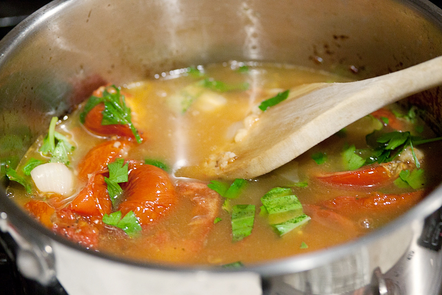 Tasty Kitchen Blog: Fiery Roasted Garlic and Tomato Soup. Guest post by Gaby Dalkin of What's Gaby Cooking, recipe submitted by TK member Ingrid Beer of The Cozy Apron.