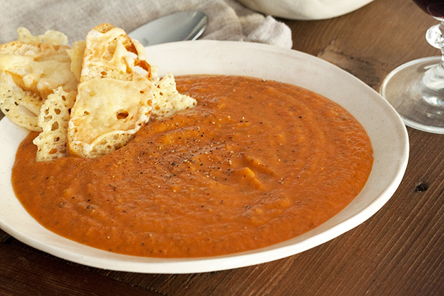 Fiery Roasted Garlic and Tomato Soup | Tasty Kitchen Blog