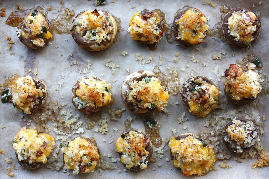 Tasty Kitchen Blog: Stuffed Mushrooms. Guest post by Adrianna Adarme of A Cozy Kitchen, recipe submitted by TK member Kelly of Evil Shenanigans.