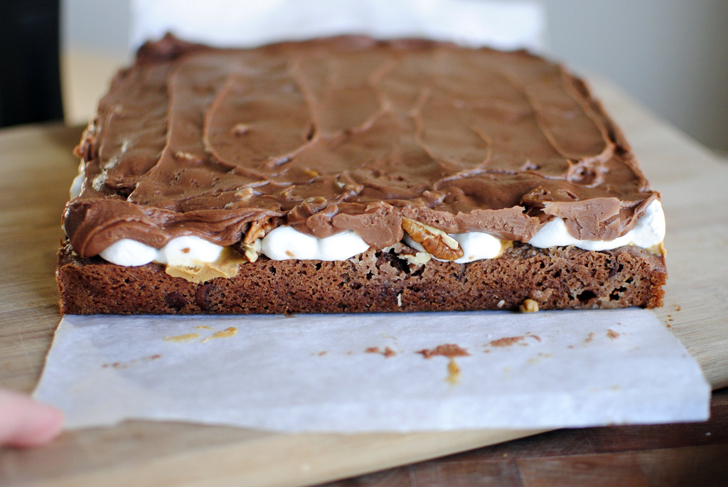 Tasty Kitchen Blog Mississippi Mud Brownies. Guest post by Laurie McNamara of Simply Scratch, recipe submitted by TK member Taylor of Greens and Chocolate.