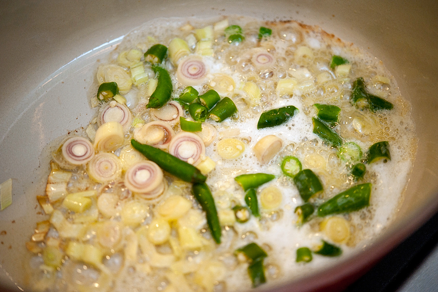 Tasty Kitchen Blog: Spicy Thai Coconut Shrimp Soup. Guest post by Georgia Pellegrini, recipe submitted by TK member Jackie of Domestic Fits.