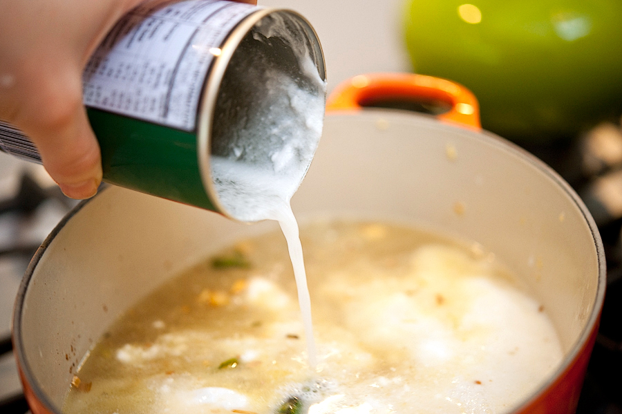 Tasty Kitchen Blog: Spicy Thai Coconut Shrimp Soup. Guest post by Georgia Pellegrini, recipe submitted by TK member Jackie of Domestic Fits.