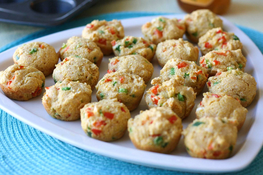 Tasty Kitchen Blog: Baked Hushpuppies. Guest post by Natalie Perry of Perry's Plate, recipe submitted by TK member beachbumwannabe.