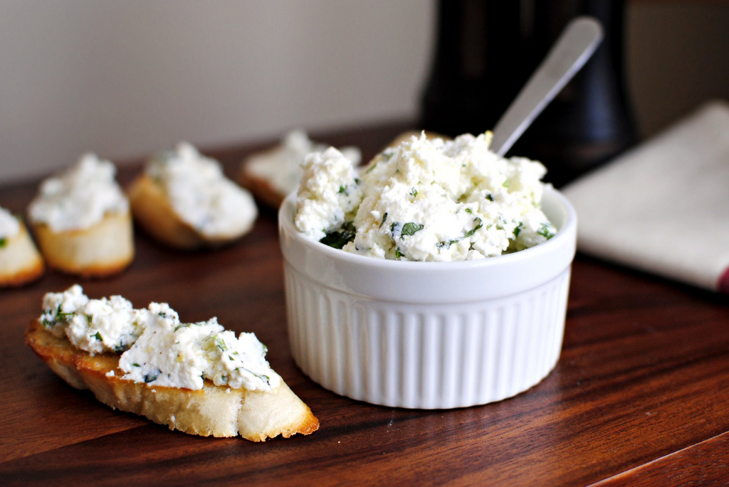 Tasty Kitchen Blog Homemade Ricotta with Lemon and Basil. Guest post by Laurie McNamara of Simply Scratch, recipe submitted by TK member Megan of Wanna Be A Country Cleaver.