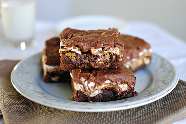 Tasty Kitchen Blog Mississippi Mud Brownies. Guest post by Laurie McNamara of Simply Scratch, recipe submitted by TK member Taylor of Greens and Chocolate.