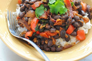 Simple Black Beans and Rice cropped