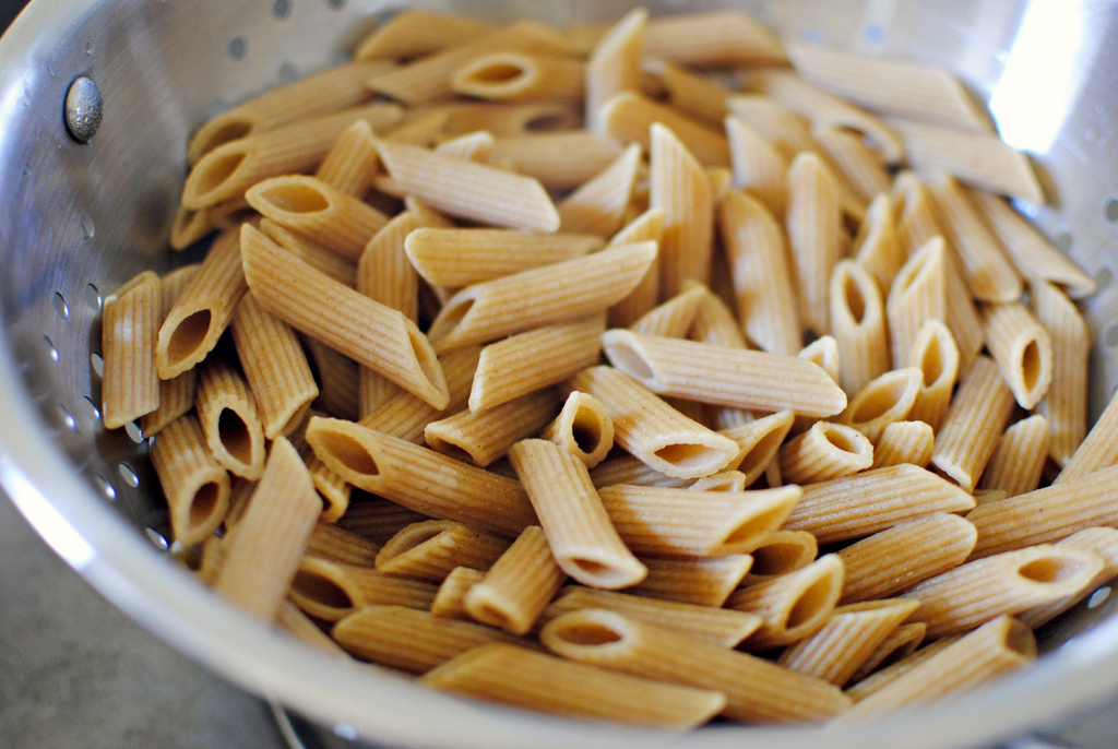 Tasty Kitchen Blog: Creamy Penne with Blue Cheese, Arugula and Toasted Walnuts. Guest post by Laurie McNamara of Simply Scratch, recipe submitted by TK member Bev Weidner of Bev Cooks.