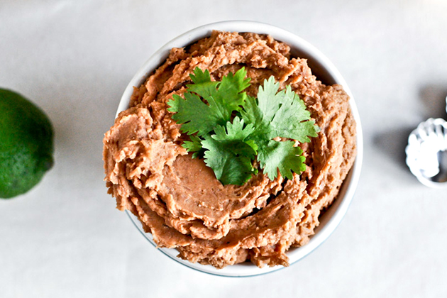Tasty Kitchen Blog: Homemade Refried Beans. Guest post by Jessica Merchant of How Sweet It Is, recipe submitted by TK member Julie of Table for Two.