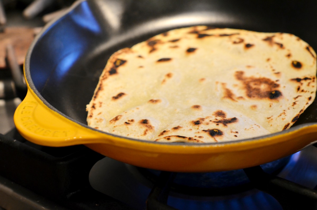 Tasty Kitchen Blog: Healthy Homemade Tortillas. Guest post by Maggy Keet of Three Many Cooks, recipe submitted by TK member KGSouthernComfort of Life in the A-Frame.