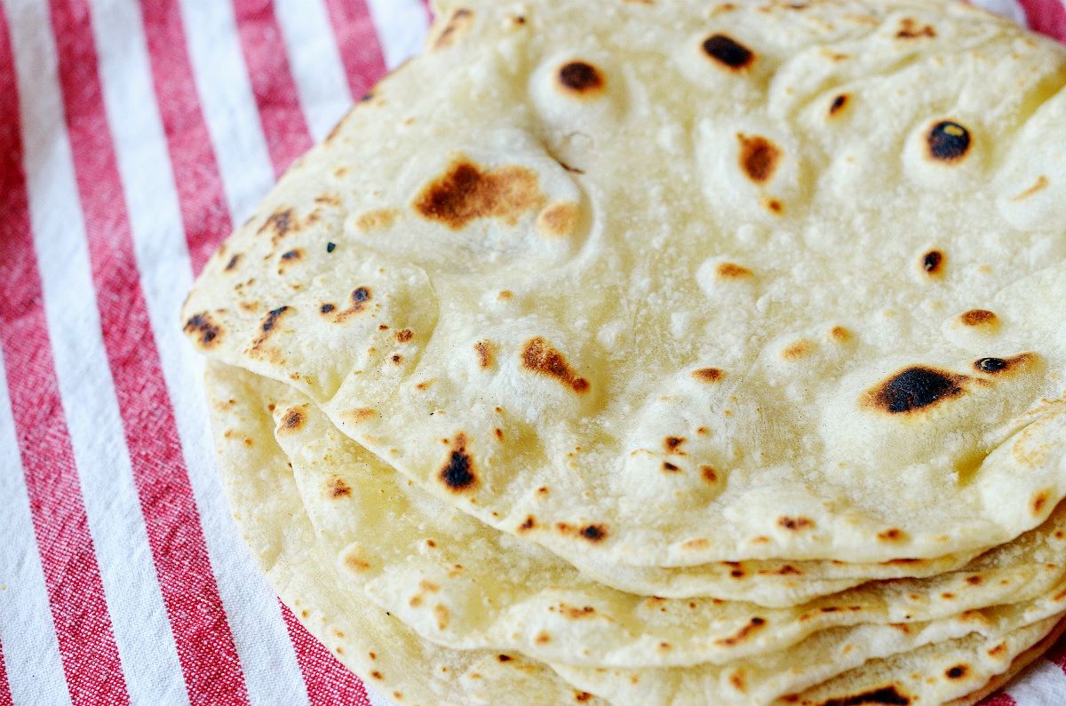 Tasty Kitchen Blog: Healthy Homemade Tortillas. Guest post by Maggy Keet of Three Many Cooks, recipe submitted by TK member KGSouthernComfort of Life in the A-Frame.