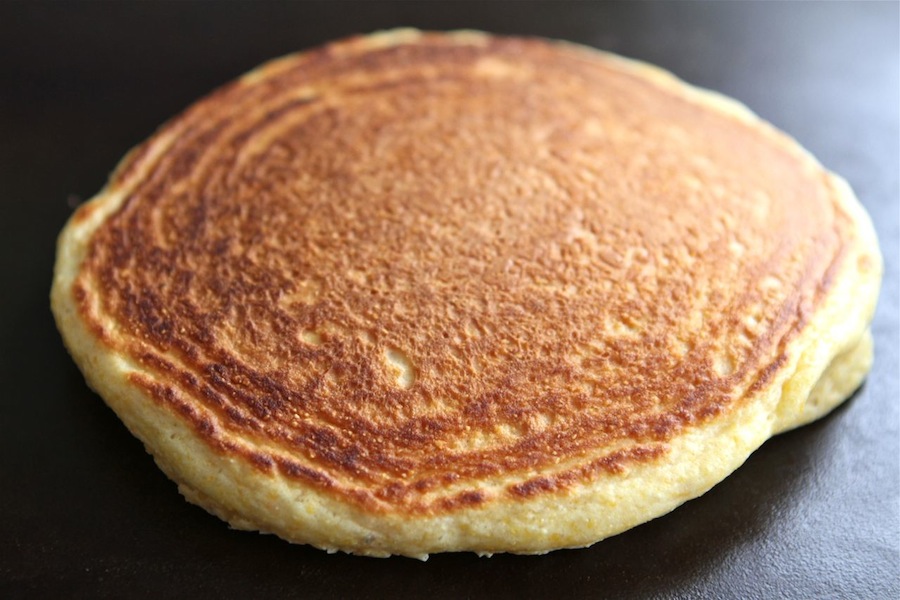 Tasty Kitchen Blog: Lemon Cornmeal Pancakes. Guest post by Maria Lichty of Two Peas and Their Pod, recipe submitted by TK member Jenna Weber of Eat, Live, Run.