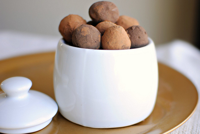 Tasty Kitchen Blog: Mayan Chocolate Truffles. Guest post by Laurie McNamara of Simply Scratch, recipe submitted by TK member Kari of The Craftinomicon.