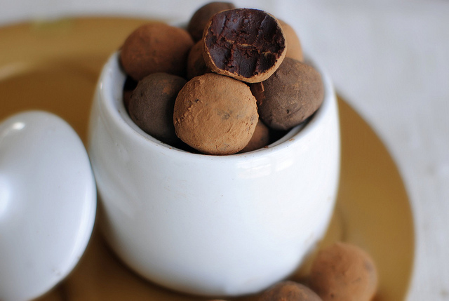 Tasty Kitchen Blog: Mayan Chocolate Truffles. Guest post by Laurie McNamara of Simply Scratch, recipe submitted by TK member Kari of The Craftinomicon.