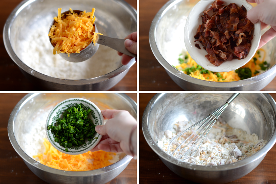 Tasty Kitchen Blog: Bacon, Cheddar and Chive Scones. Guest post by Erica Kastner of Cooking for Seven, recipe submitted by TK member Lindsay of Schnoodle Soup.