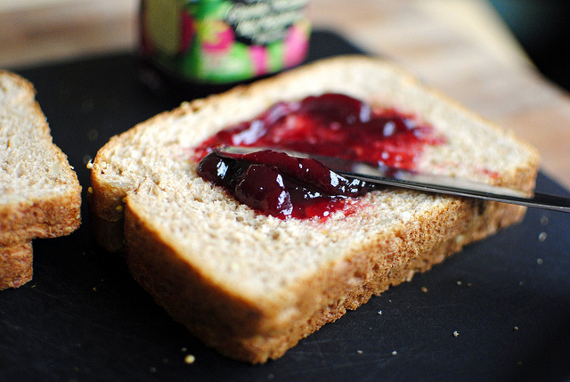 Tasty Kitchen Blog: Bacon, Pear & Raspberry Grilled Cheese. Guest post by Laurie McNamara of Simply Scratch, recipe submitted by TK member Lindsay of Pinch of Yum.