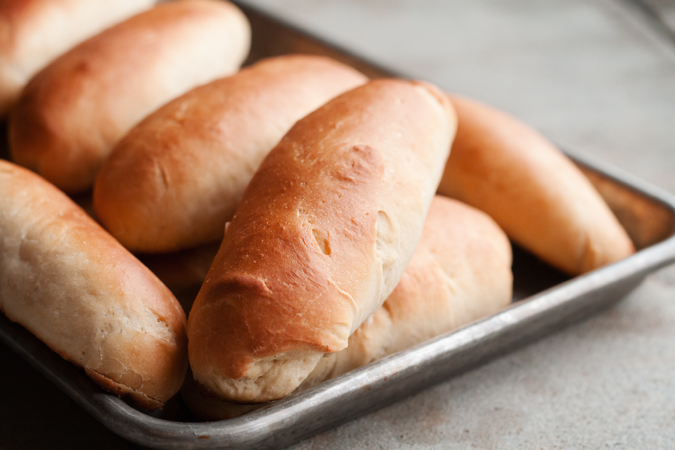 Tasty Kitchen Blog: Homemade Hot Dog Buns. Guest post by Amber Potter of Sprinkled with Flour, recipe submitted by TK member Rebecca of Foodie with Family.