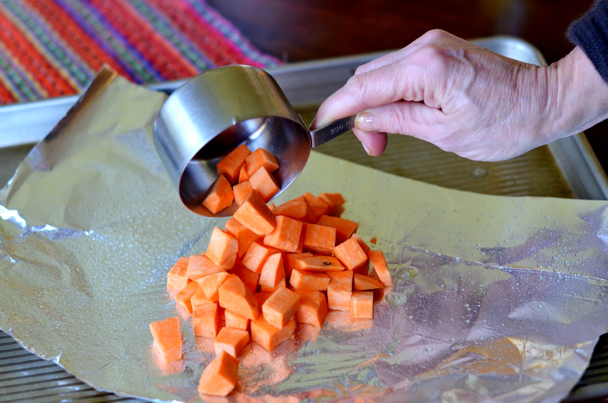 Tasty Kitchen Blog: Sweet Potato Foil Packs. Guest post by Maggy Keet of Three Many Cooks, recipe submitted by TK member Natalie Perry of Perry's Plate.