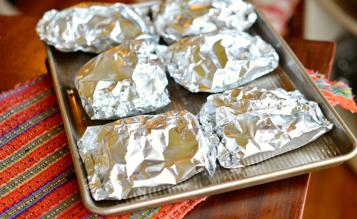 Tasty Kitchen Blog: Sweet Potato Foil Packs. Guest post by Maggy Keet of Three Many Cooks, recipe submitted by TK member Natalie Perry of Perry's Plate.