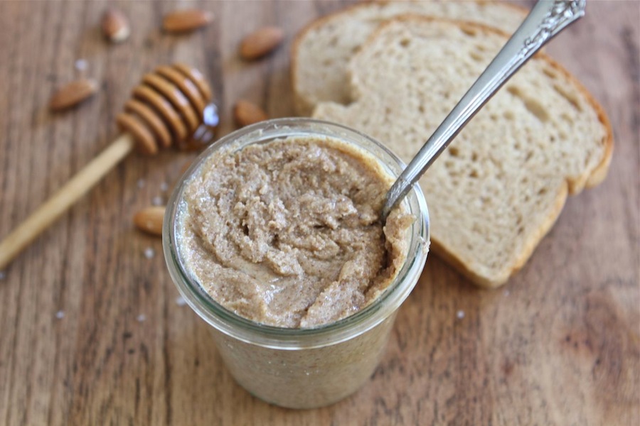 Tasty Kitchen Blog: Sea Salt and Honey Almond Butter. Guest post by Maria Lichty of Two Peas and Their Pod, recipe submitted by TK member Erin of Naturally Ella.