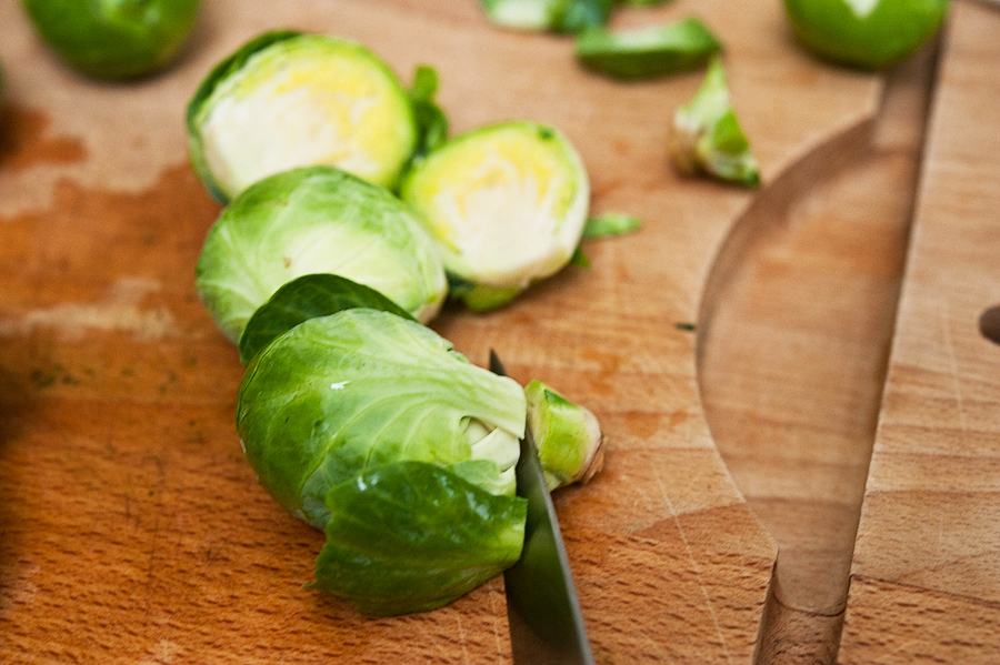 Tasty Kitchen Blog: Zesty Brussels Sprouts. Guest post by Georgia Pellegrini, recipe submitted by TK member Sally of Spontaneous Hausfrau.