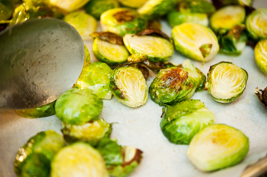 Tasty Kitchen Blog: Zesty Brussels Sprouts. Guest post by Georgia Pellegrini, recipe submitted by TK member Sally of Spontaneous Hausfrau.