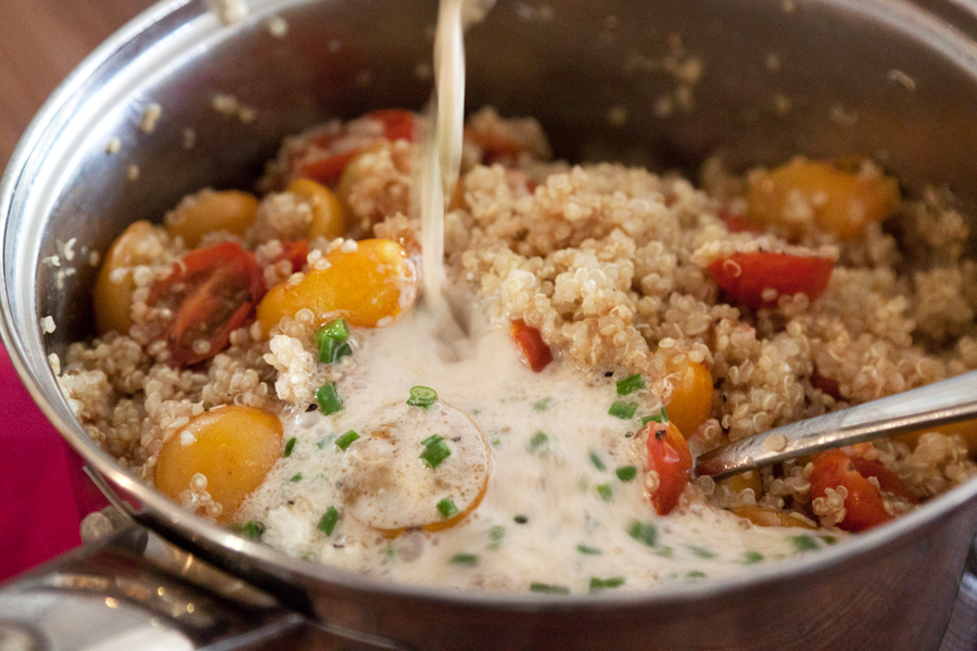 Tasty Kitchen Blog: Quinoa Salad with Roasted Tomatoes and Avocado. Guest post by Gaby Dalkin of What's Gaby Cooking, recipe submitted by TK member Kelsey of K&K Test Kitchen.