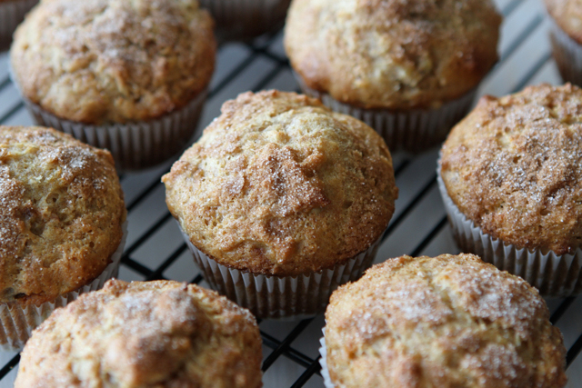 Tasty Kitchen Blog: Banana, Peanut Butter and Honey Muffins. Guest post by Dara Michalski of Cookin' Canuck, recipe submitted by TK member Laura of Tutti Dolci.
