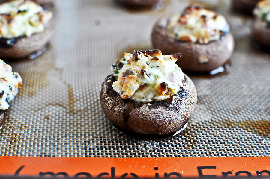 Tasty Kitchen Blog: Pizza Stuffed Mushrooms. Guest post by Jessica Merchant of How Sweet It Is, recipe submitted by TK member Lauren of Lauren's Latest.