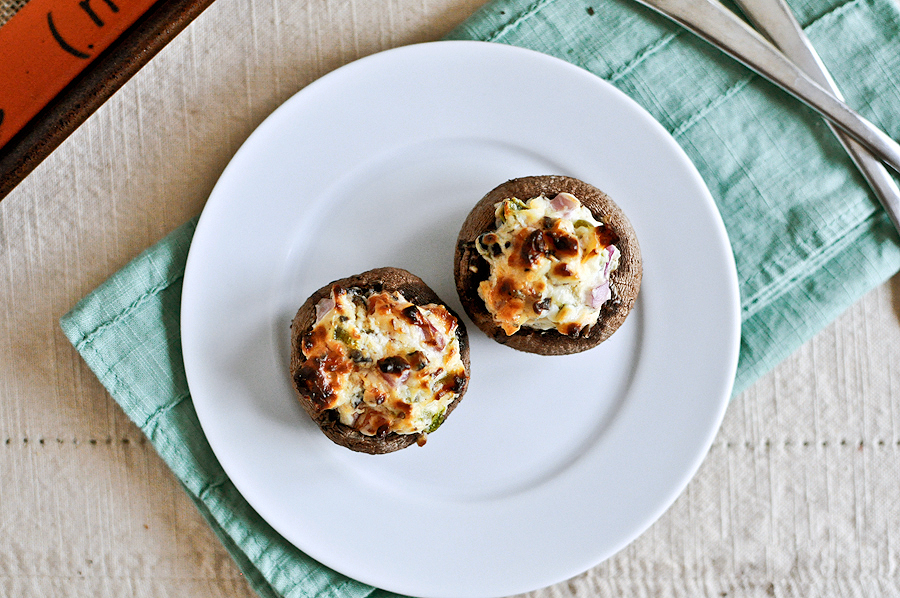 Tasty Kitchen Blog: Pizza Stuffed Mushrooms. Guest post by Jessica Merchant of How Sweet It Is, recipe submitted by TK member Lauren of Lauren's Latest.