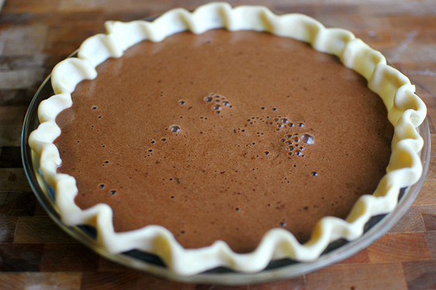 Tasty Kitchen Blog: Easy Chocolate Pie. Guest post by Laurie McNamara of Simply Scratch, recipe submitted by TK member Sissy of Out on a Limb.