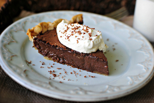 Tasty Kitchen Blog: Easy Chocolate Pie. Guest post by Laurie McNamara of Simply Scratch, recipe submitted by TK member Sissy of Out on a Limb.