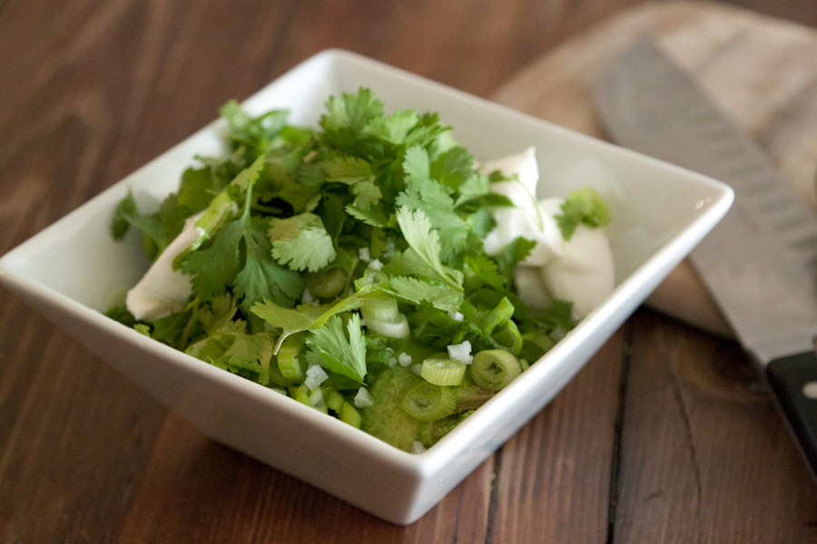 Tasty Kitchen Blog: Sweet Pulled Pork Tacos with Avocado Cream Sauce. Guest post by Gaby Dalkin of What's Gaby Cooking, recipe submmitted by TK member Tonya of 4 Little Fergusons.