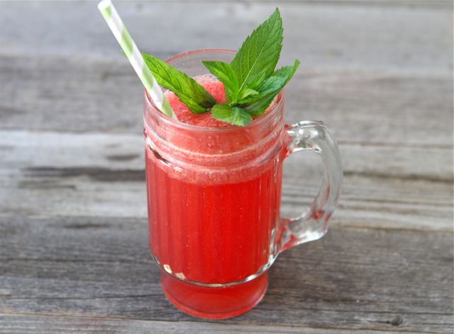 Tasty Kitchen Blog: Watermelon Spritzers with Honey and Lemon. Guest post by Maria Lichty of Two Peas and Their Pod, recipe submitted by TK member Bev Weidner of Bev Cooks.