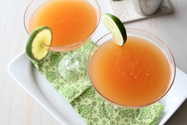 Tasty Kitchen Blog: Rhubarb Margaritas. Guest post by Dara Michalski of Cookin' Canuck, recipe submitted by TK member Gaby Dalkin of What's Gaby Cooking.