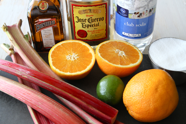 Tasty Kitchen Blog: Rhubarb Margaritas. Guest post by Dara Michalski of Cookin' Canuck, recipe submitted by TK member Gaby Dalkin of What's Gaby Cooking.