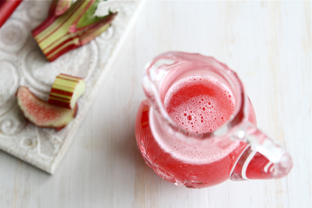 Tasty Kitchen Blog: Rhubarb Margaritas. Guest post by Dara Michalski of Cookin' Canuck, recipe submitted by TK member Gaby Dalkin of What's Gaby Cooking.
