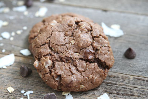 Tasty Kitchen Blog: Coconut Oatmeal Chocolate Chip Cookies. Guest post by Maria Lichty of Two Peas and Their Pod, recipe submitted by TK member Chrissy of From the Little Yellow Kitchen.