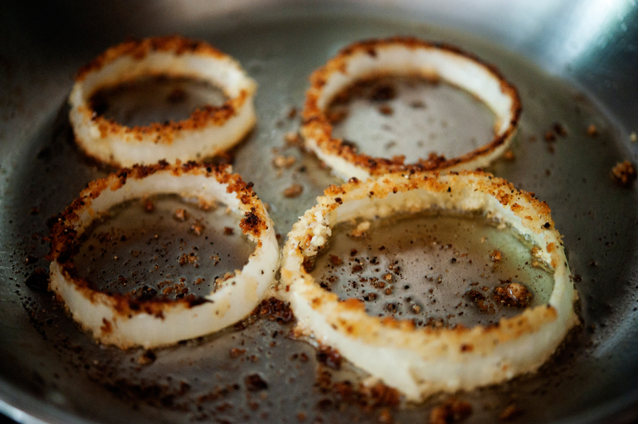 Tasty Kitchen Blog: Onion Ring Eggs. Guest post by Georgia Pellegrini, recipe submitted by TK member Carrie of Kiss My Whisk.