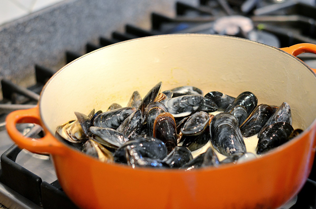 Tasty Kitchen Blog: Thai Coconut Mussels. Guest post by Maggy Keet of Three Many Cooks, recipe submitted by TK member Lisa of One Cook, Two Kitchens.