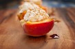 Tasty Kitchen Blog: Grilled Peaches with Honey Ginger Cream Cheese Fluff. Guest post by Amber Potter of Sprinkled with Flour, recipe submitted by Jessica of A Kitchen Addiction.