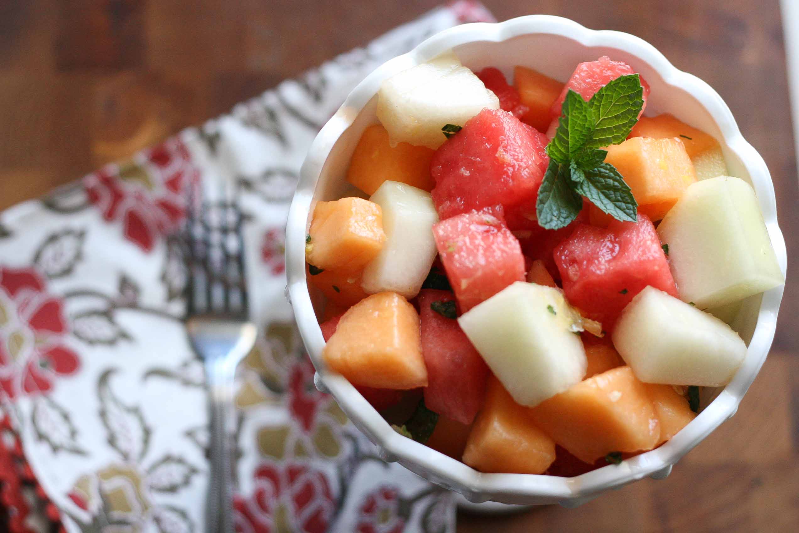 Tasty Kitchen Blog: Melon Salad. Guest post and recipe submitted by Natalie Perry of Perry's Plate.
