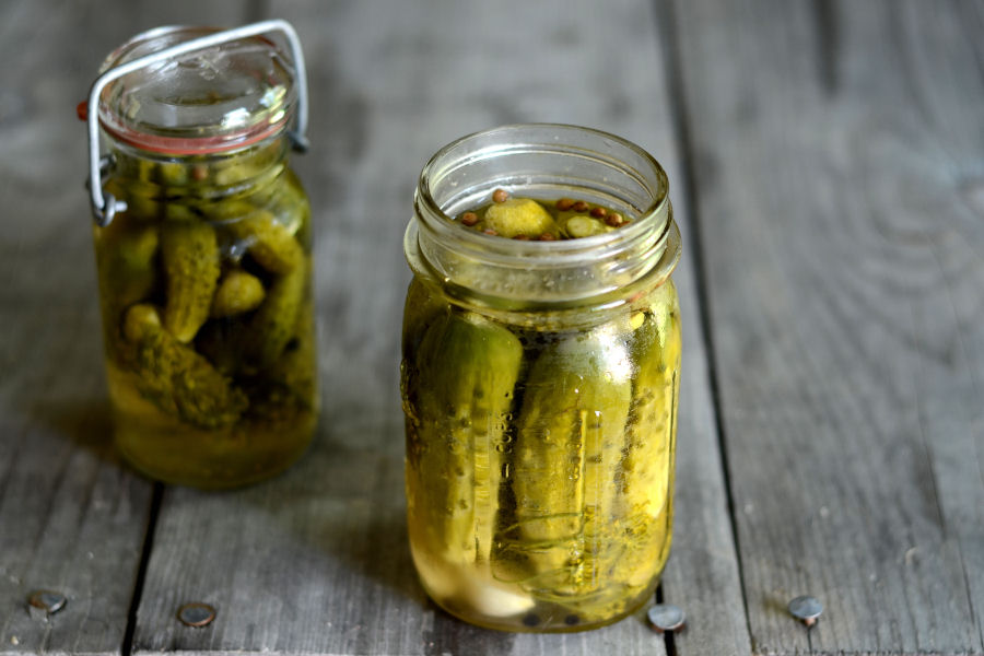 Tasty Kitchen Blog: Homemade Claussen Knock-Off Pickles. Guest post by Erica Kastner of Cooking for Seven, recipe submitted by TK member Rebecca of Foodie with Family.